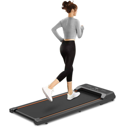 TreadPro Walking Pad Under Desk Treadmill LED Display And Remote Control Portable Treadmill