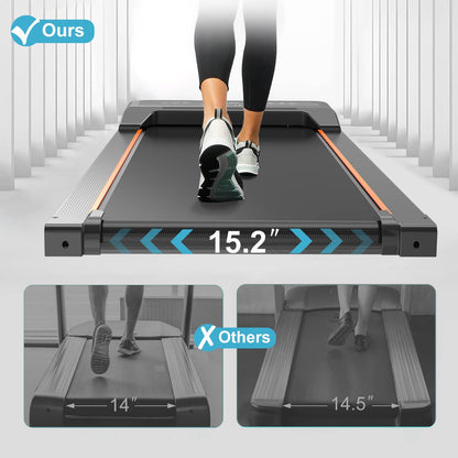 TreadPro Walking Pad Under Desk Treadmill LED Display And Remote Control Portable Treadmill