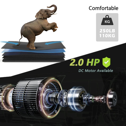 Tread Pro Smart Folding Treadmill with Incline, Bluetooth & LCD Display